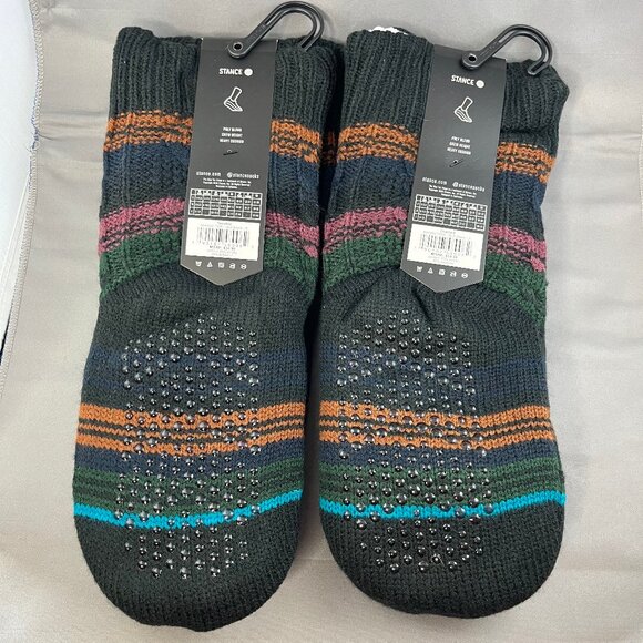 NWT STANCE Toasted Casual House Slipper Crew Socks Size Medium Lot of 2 Cozy - Picture 4 of 7